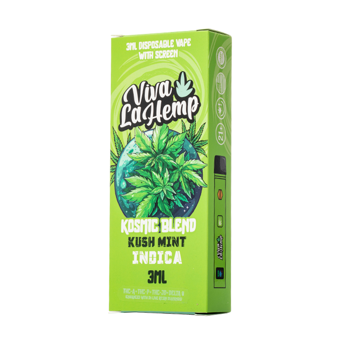 Viva La Hemp Kosmic Blend Disposable 3G Kush Mint (Indica)