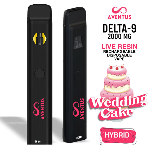 Disposable Vape Delta 9 Wedding Cake Hybrid