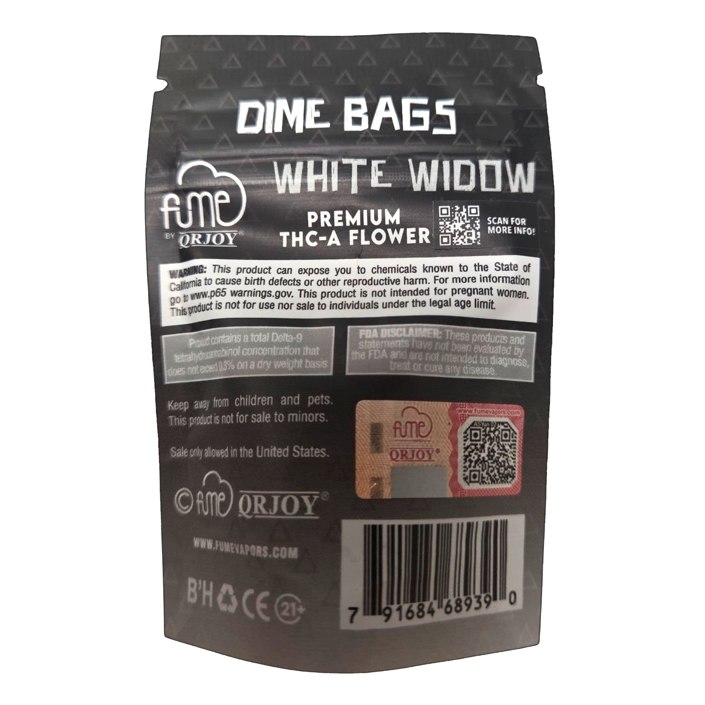 Fume White Widow – 1g Premium THCA Sativa Flower