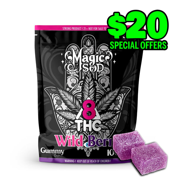 MAGICSOD D8 THC Wild Berry Gummies (5pcs)