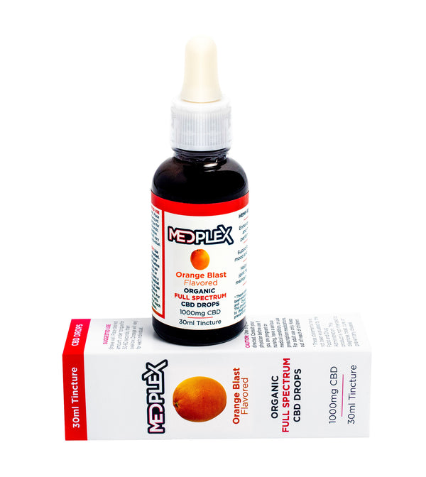 Orange Citrus Organic Full Spectrum CBD Oil Tincture Drops 1000 mg